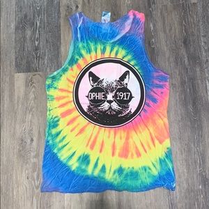 Delta Phi Epsilon Tie-dye tank top